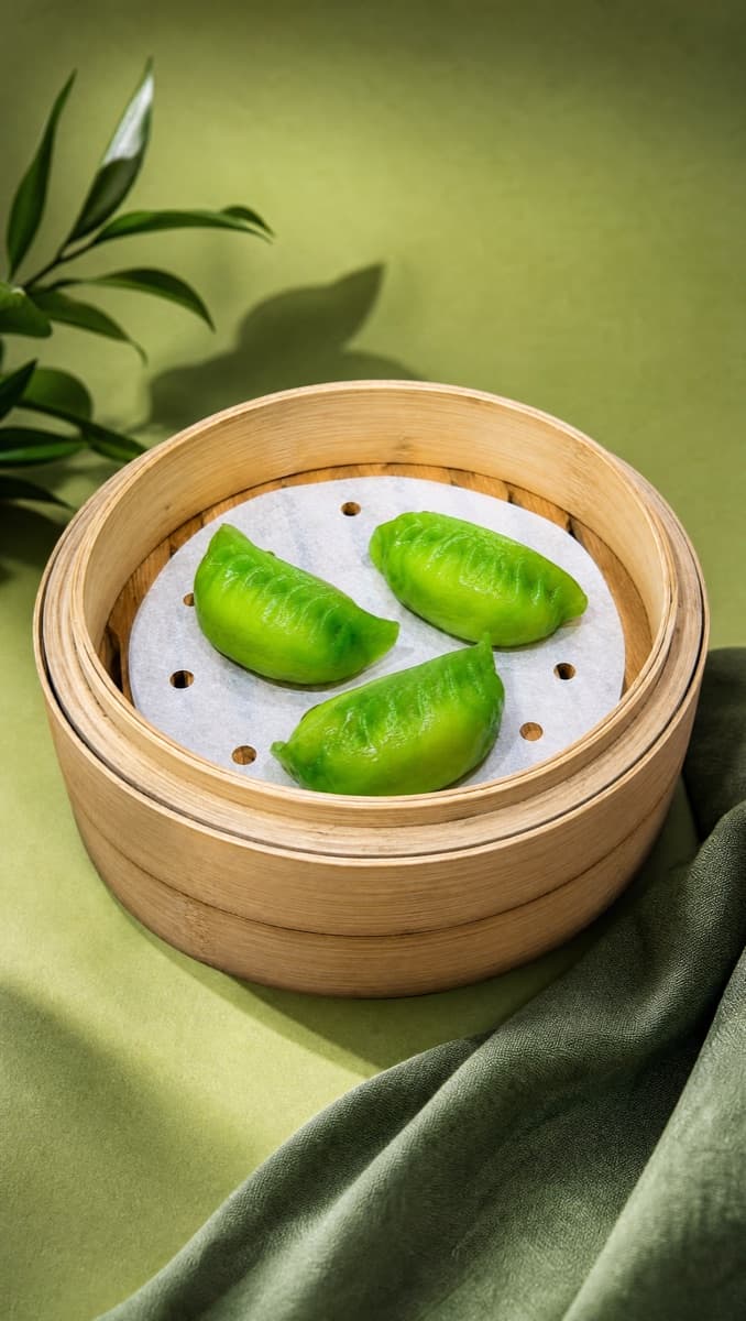 Jade Dumplings, Steamed
