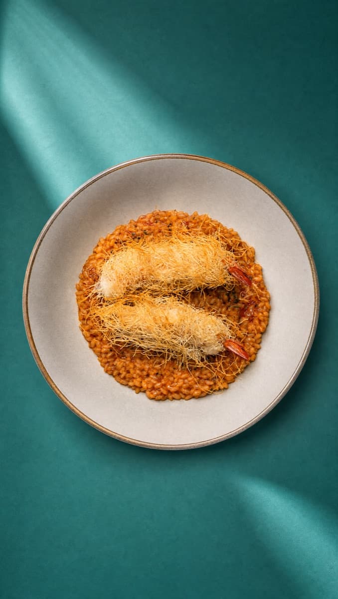 Kataifi Prawn, Risotto